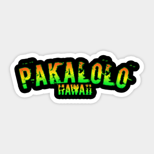 Hawaii t-shirt designs pakalolo Hawaii Sticker